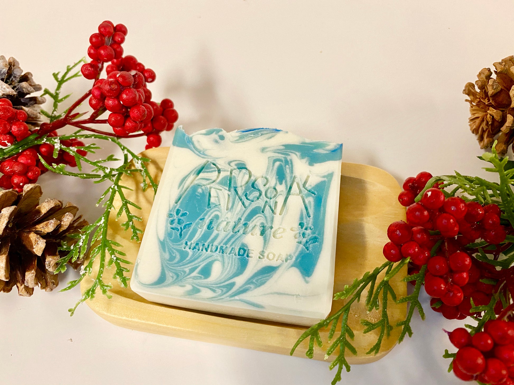 christmas artisan soap